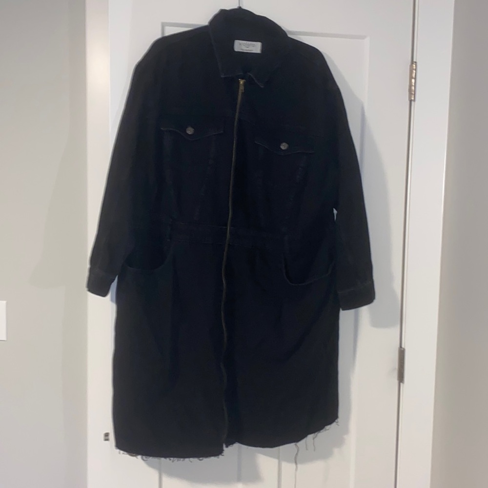 Mango- Violeta, Black Jean dress/jacket, Size 22, EUR 4XL